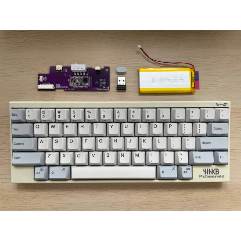 HHKB Tri-mode Wireless Kit Custom CCapacitive Keyboard Wired Bluetooth 2.4G Wireless Control Battery Receiver Kit DIY Gamers